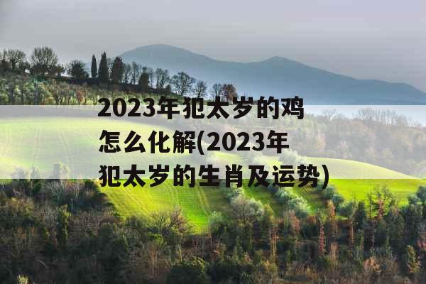 2023年犯太岁的鸡怎么化解(2023年犯太岁的生肖及运势)