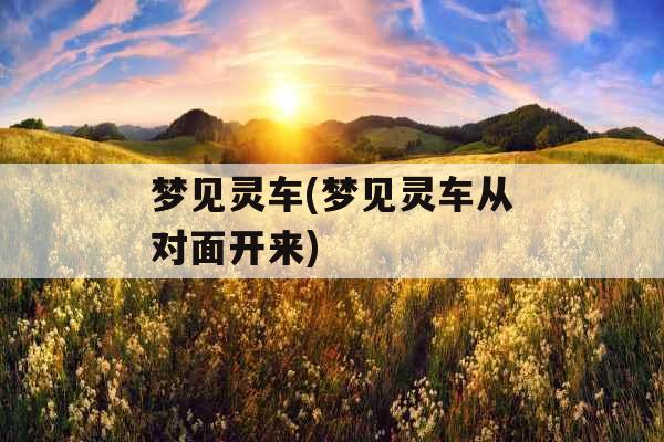 梦见灵车(梦见灵车从对面开来)