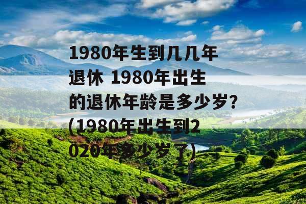 1980年生到几几年退休 1980年出生的退休年龄是多少岁？(1980年出生到2020年多少岁了)