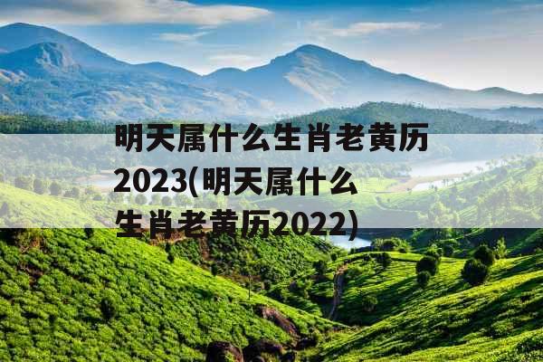 明天属什么生肖老黄历2023(明天属什么生肖老黄历2022)