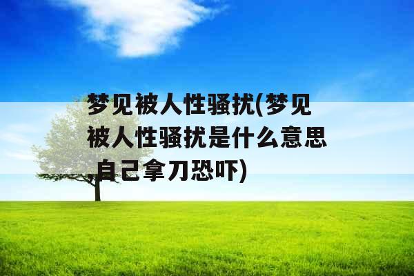 梦见被人性骚扰(梦见被人性骚扰是什么意思,自己拿刀恐吓)