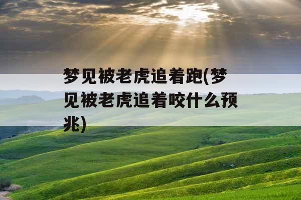 梦见被老虎追着跑(梦见被老虎追着咬什么预兆)