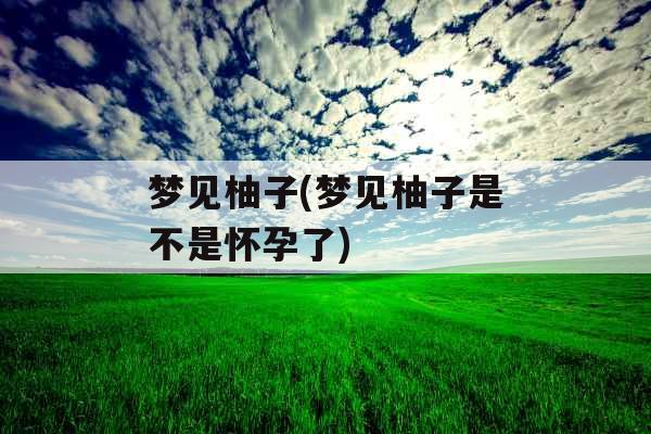 梦见柚子(梦见柚子是不是怀孕了)