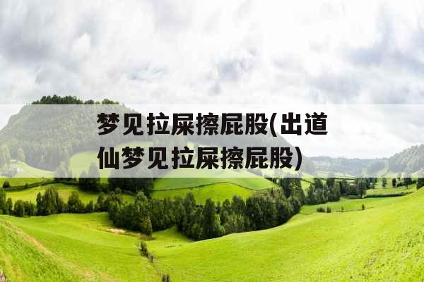 梦见拉屎擦屁股(出道仙梦见拉屎擦屁股)