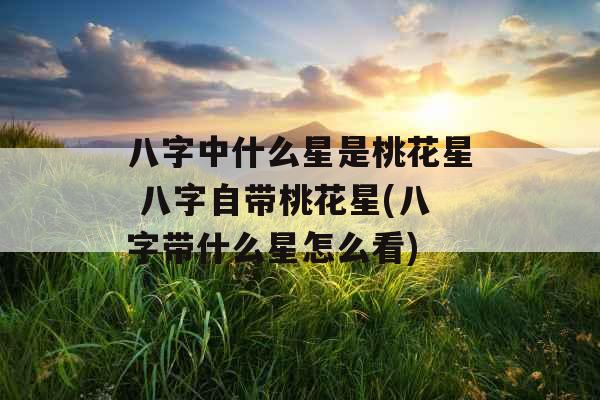 八字中什么星是桃花星 八字自带桃花星(八字带什么星怎么看)