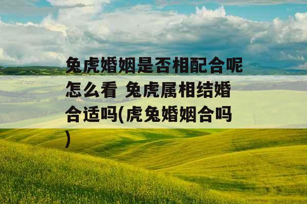 兔虎婚姻是否相配合呢怎么看 兔虎属相结婚合适吗(虎兔婚姻合吗) 兔虎婚姻是否相配合呢怎么看 兔虎属相结婚合适吗(虎兔婚姻合吗)