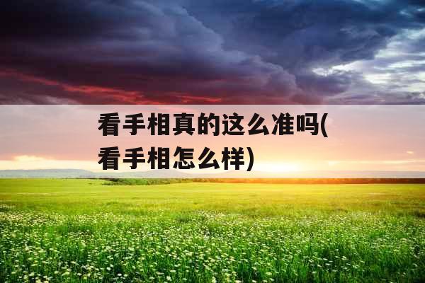 看手相真的这么准吗(看手相怎么样) 看手相真的这么准吗(看手相怎么样)