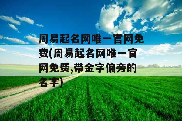 周易起名网唯一官网免费(周易起名网唯一官网免费,带金字偏旁的名字)