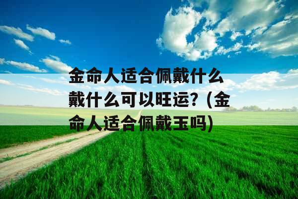 金命人适合佩戴什么 戴什么可以旺运？(金命人适合佩戴玉吗)