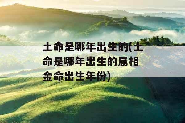 土命是哪年出生的(土命是哪年出生的属相 金命出生年份) 土命是哪年出生的(土命是哪年出生的属相 金命出生年份)