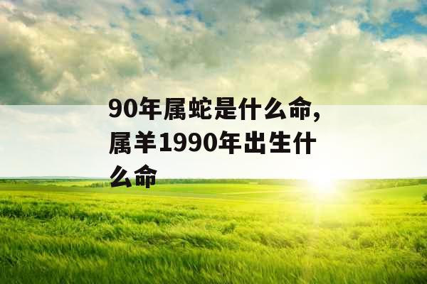 90年属蛇是什么命,属羊1990年出生什么命
