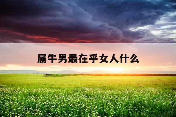 属牛男最在乎女人什么 属牛男最在乎女人什么