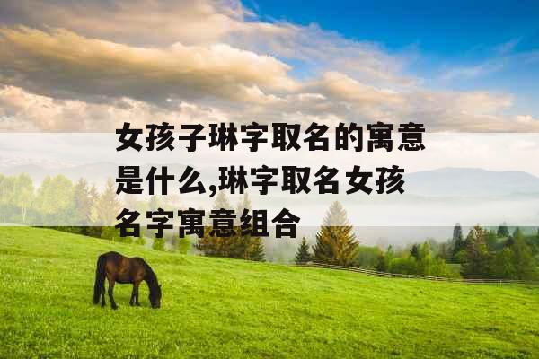 女孩子琳字取名的寓意是什么,琳字取名女孩名字寓意组合