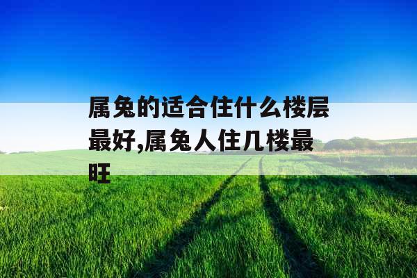 属兔的适合住什么楼层最好,属兔人住几楼最旺 属兔的适合住什么楼层最好,属兔人住几楼最旺