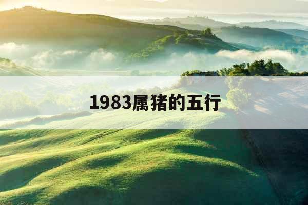 1983属猪的五行 1983属猪的五行