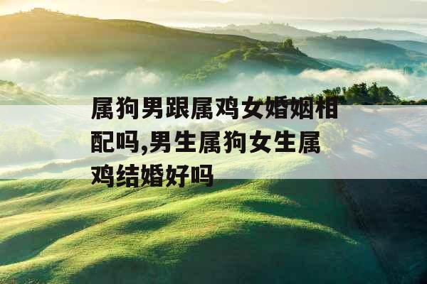 属狗男跟属鸡女婚姻相配吗,男生属狗女生属鸡结婚好吗 属狗男跟属鸡女婚姻相配吗,男生属狗女生属鸡结婚好吗