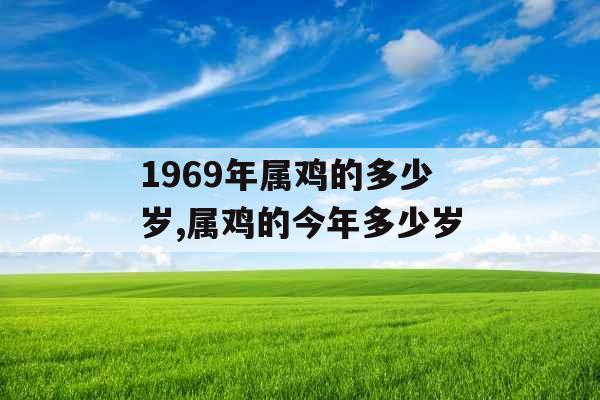 1969年属鸡的多少岁,属鸡的今年多少岁