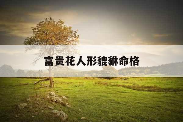富贵花人形貔貅命格