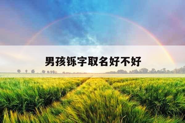 男孩铄字取名好不好