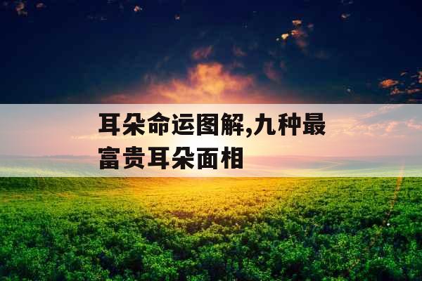 耳朵命运图解,九种最富贵耳朵面相