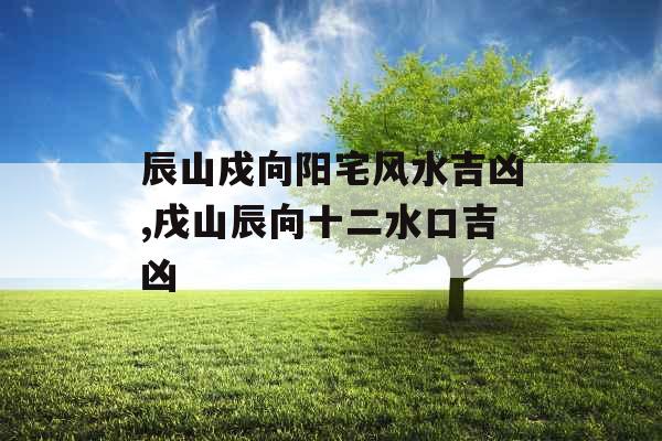 辰山戍向阳宅风水吉凶,戌山辰向十二水口吉凶