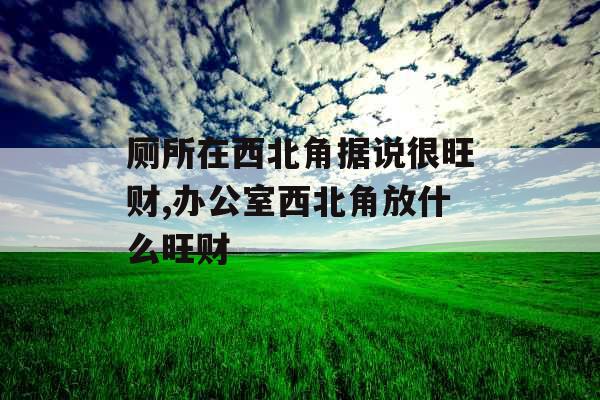 厕所在西北角据说很旺财,办公室西北角放什么旺财