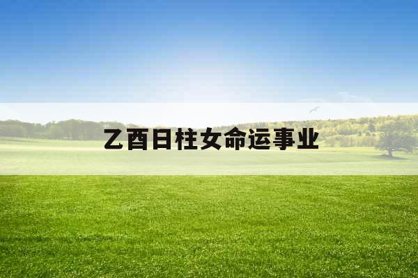 乙酉日柱女命运事业