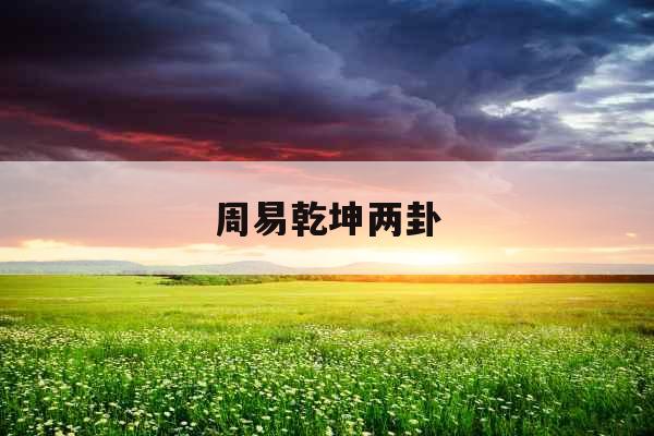 周易乾坤两卦 周易乾坤两卦