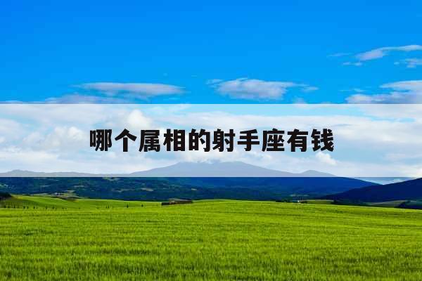 哪个属相的射手座有钱