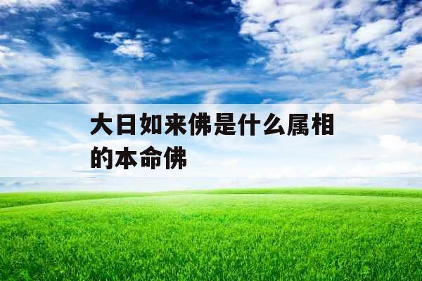大日如来佛是什么属相的本命佛 大日如来佛是什么属相的本命佛