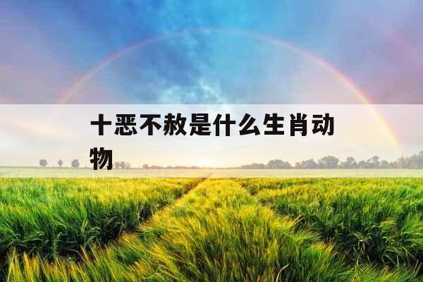 十恶不赦是什么生肖动物 