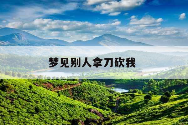 梦见别人拿刀砍我 