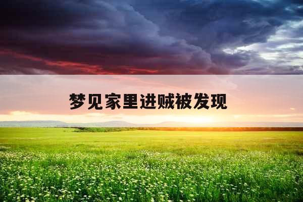 梦见家里进贼被发现 