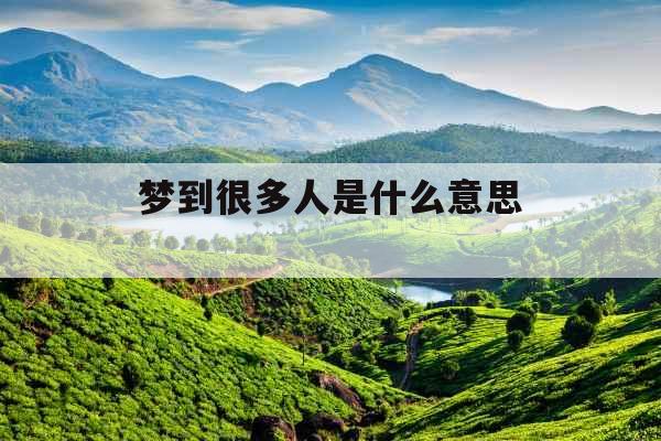 梦到很多人是什么意思 