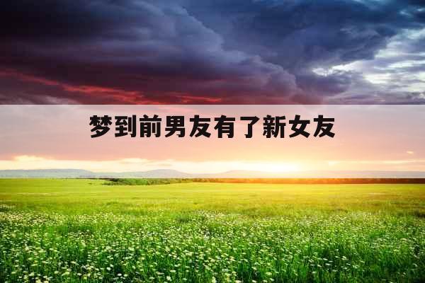 梦到前男友有了新女友 