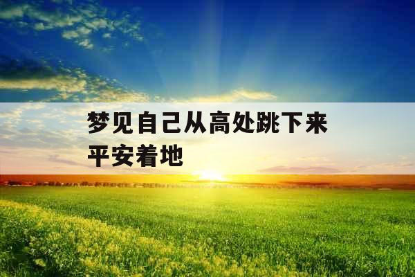 梦见自己从高处跳下来平安着地 