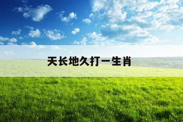 天长地久打一生肖 