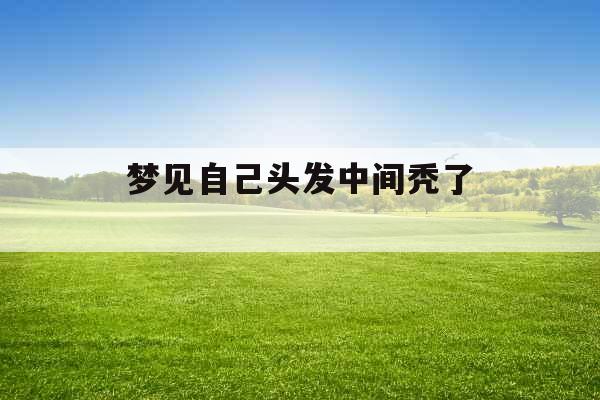 梦见自己头发中间秃了 