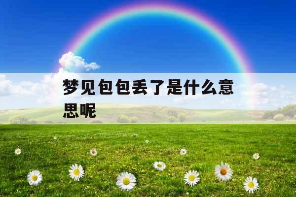 梦见包包丢了是什么意思呢 