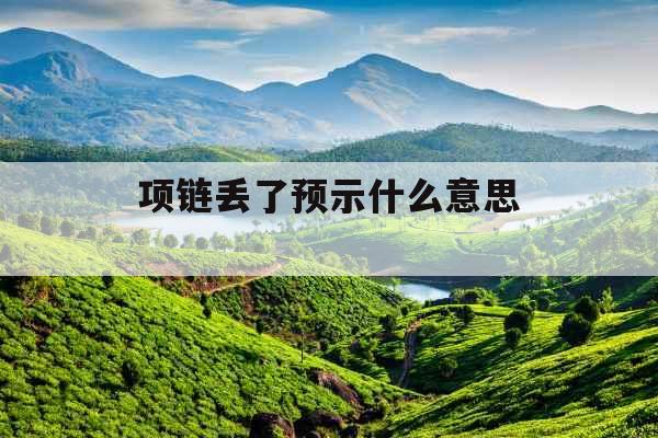 项链丢了预示什么意思 