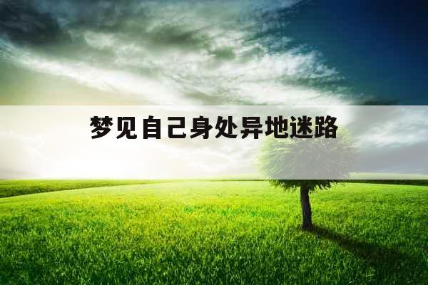 梦见自己身处异地迷路 