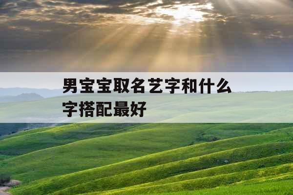 男宝宝取名艺字和什么字搭配最好 