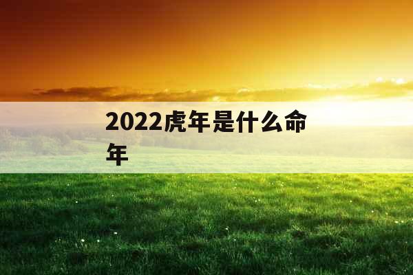 2022虎年是什么命年 