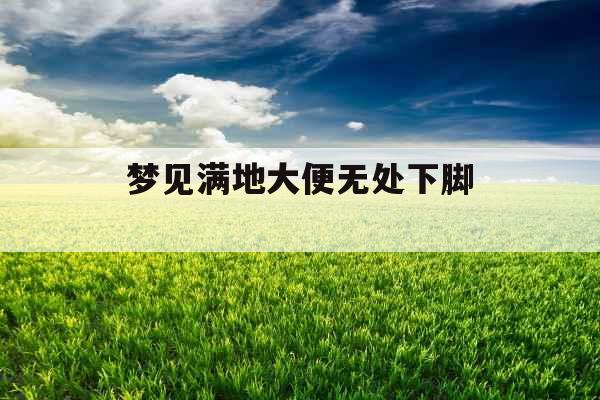 梦见满地大便无处下脚 