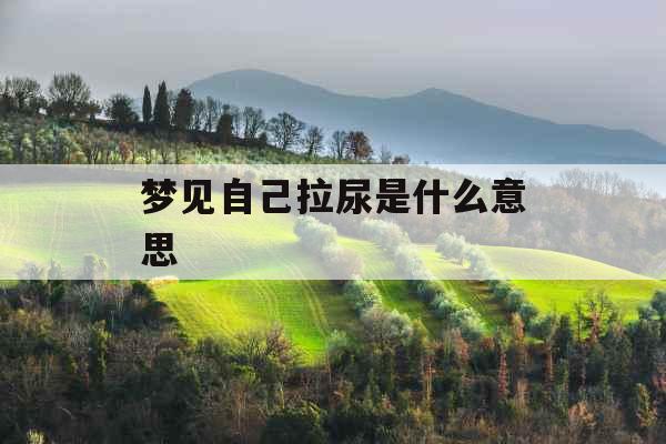 梦见自己拉尿是什么意思 