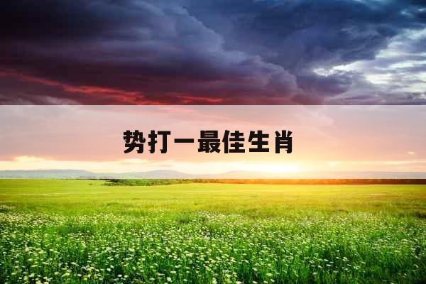 势打一最佳生肖 