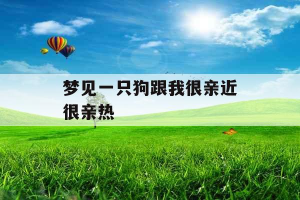 梦见一只狗跟我很亲近很亲热 