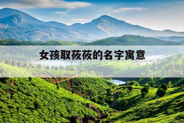 女孩取莜莜的名字寓意 