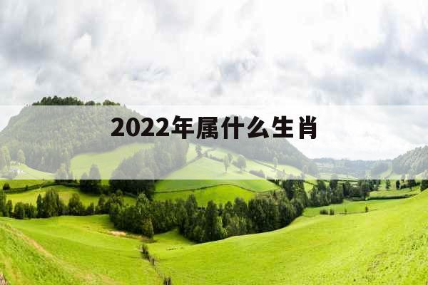 2022年属什么生肖 