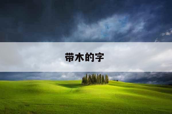 带木的字 